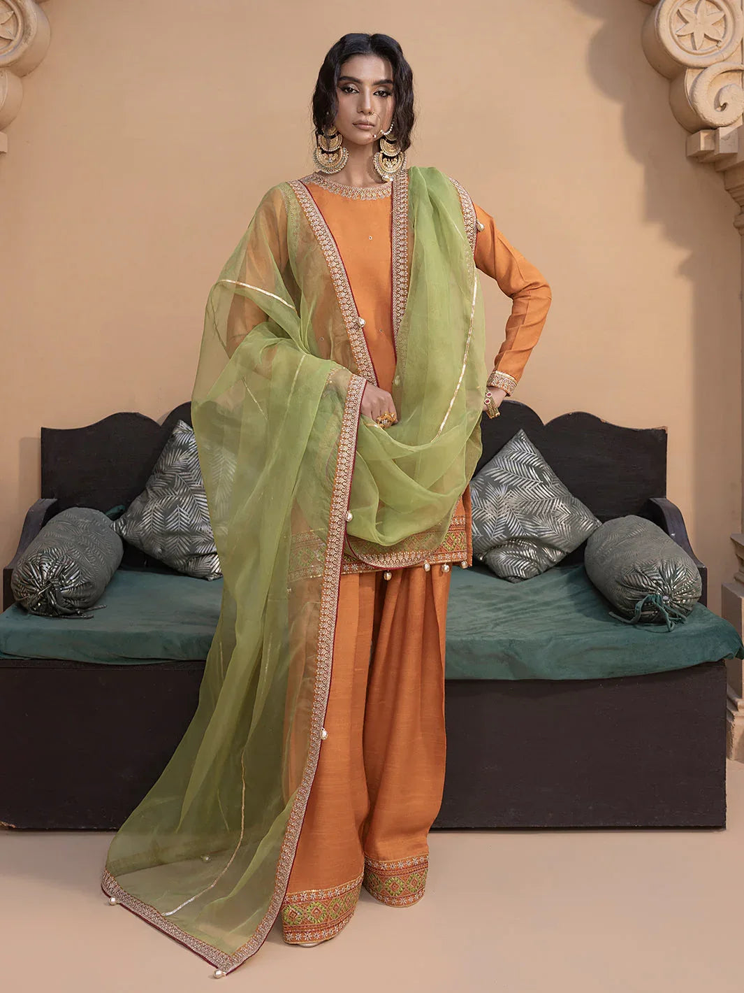 Hem Stitch | Raw Silk Edit 25 | Kashish - Aqsa Fabrics