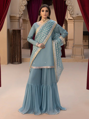 Hem Stitch | Raw Silk Edit 25 | Layla - Aqsa Fabrics