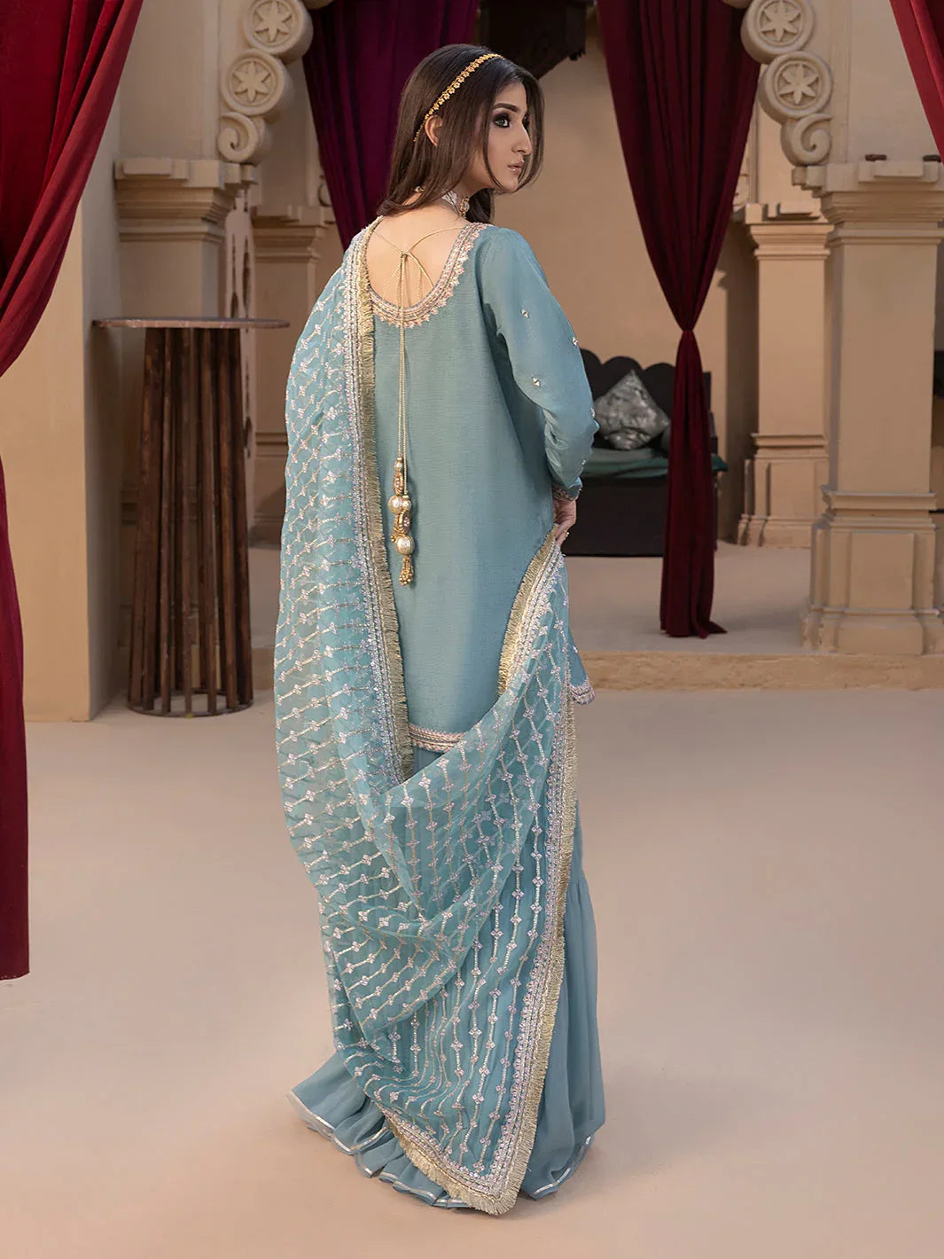 Hem Stitch | Raw Silk Edit 25 | Layla - Aqsa Fabrics