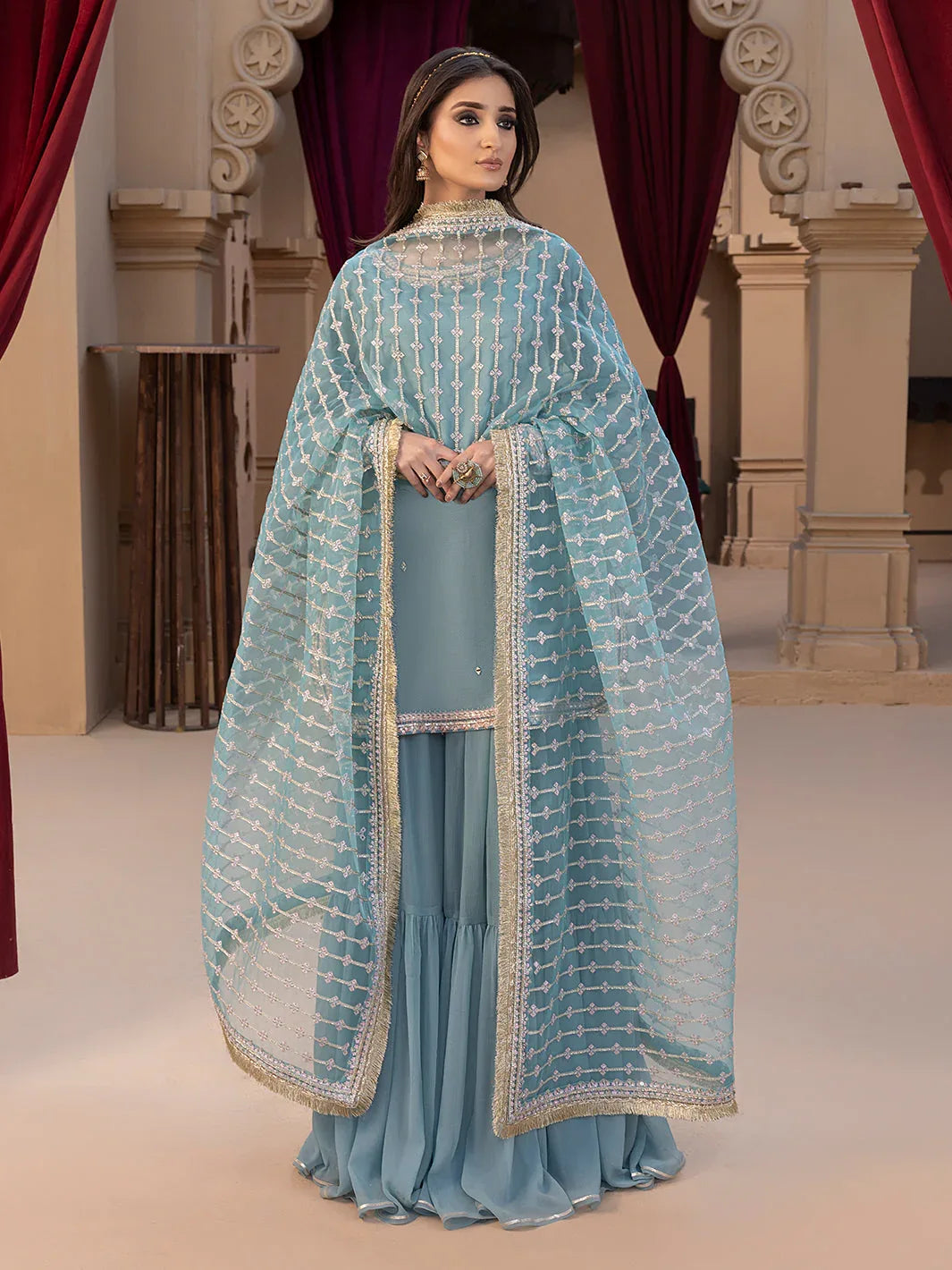 Hem Stitch | Raw Silk Edit 25 | Layla - Aqsa Fabrics