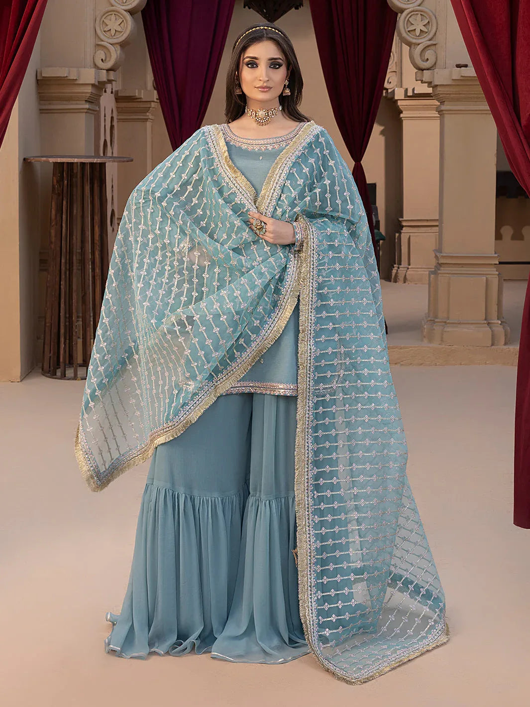Hem Stitch | Raw Silk Edit 25 | Layla - Aqsa Fabrics
