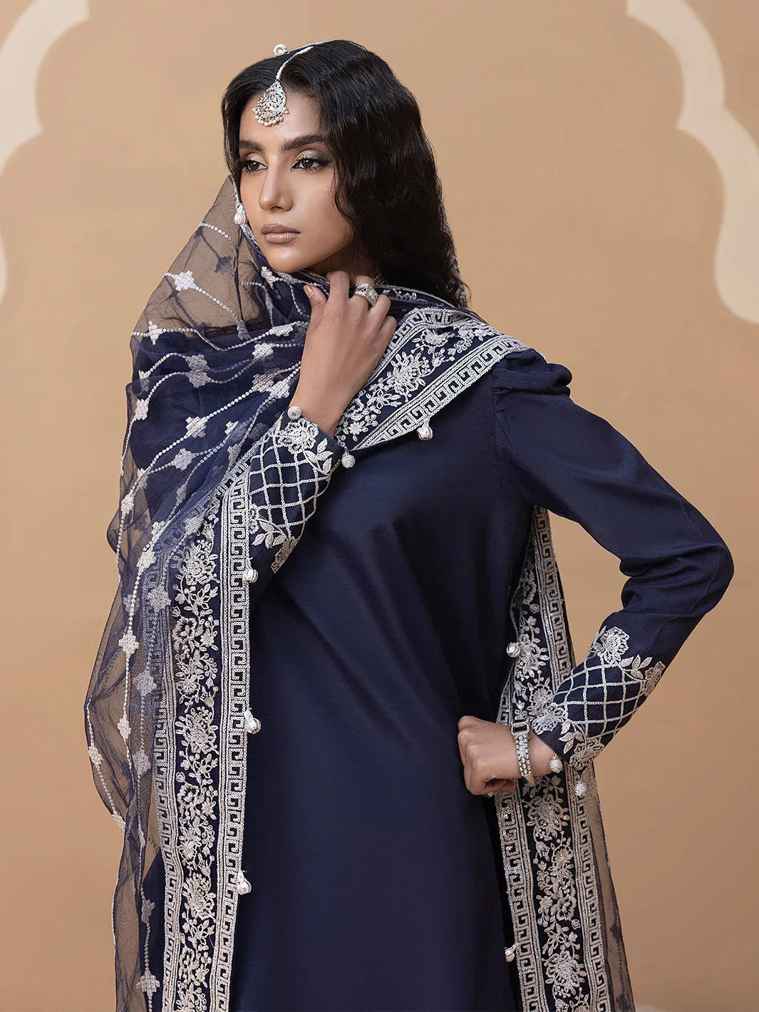 Hem Stitch | Raw Silk Edit 25 | Khayal - Aqsa Fabrics