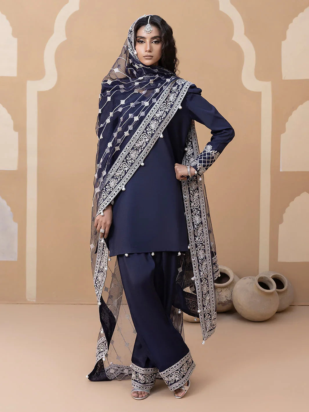 Hem Stitch | Raw Silk Edit 25 | Khayal - Aqsa Fabrics