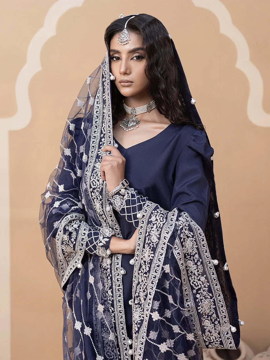 Hem Stitch | Raw Silk Edit 25 | Khayal - Aqsa Fabrics