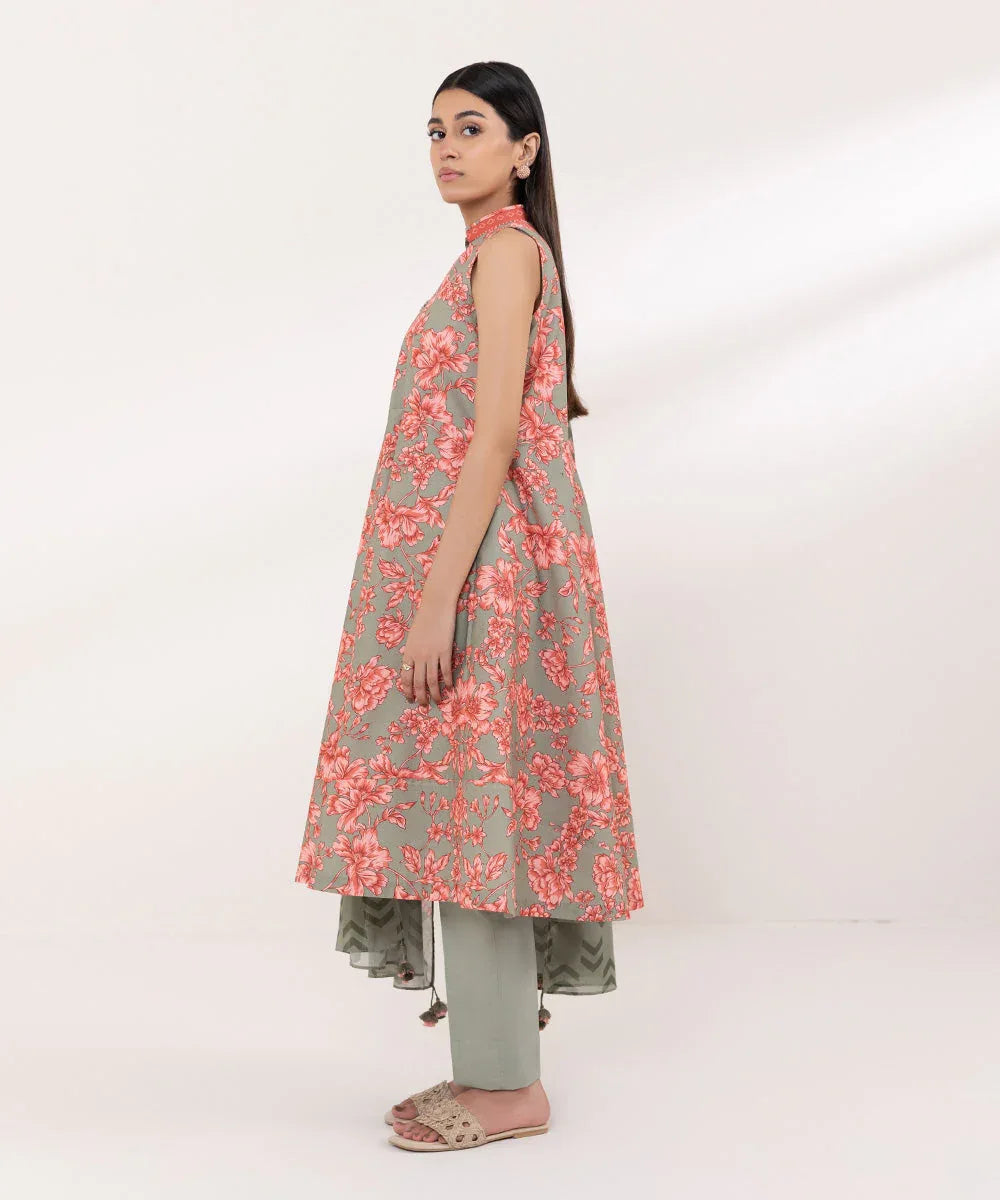 Sapphire | Intermix 2024 | Cambric Suit S-27 - Aqsa Fabrics