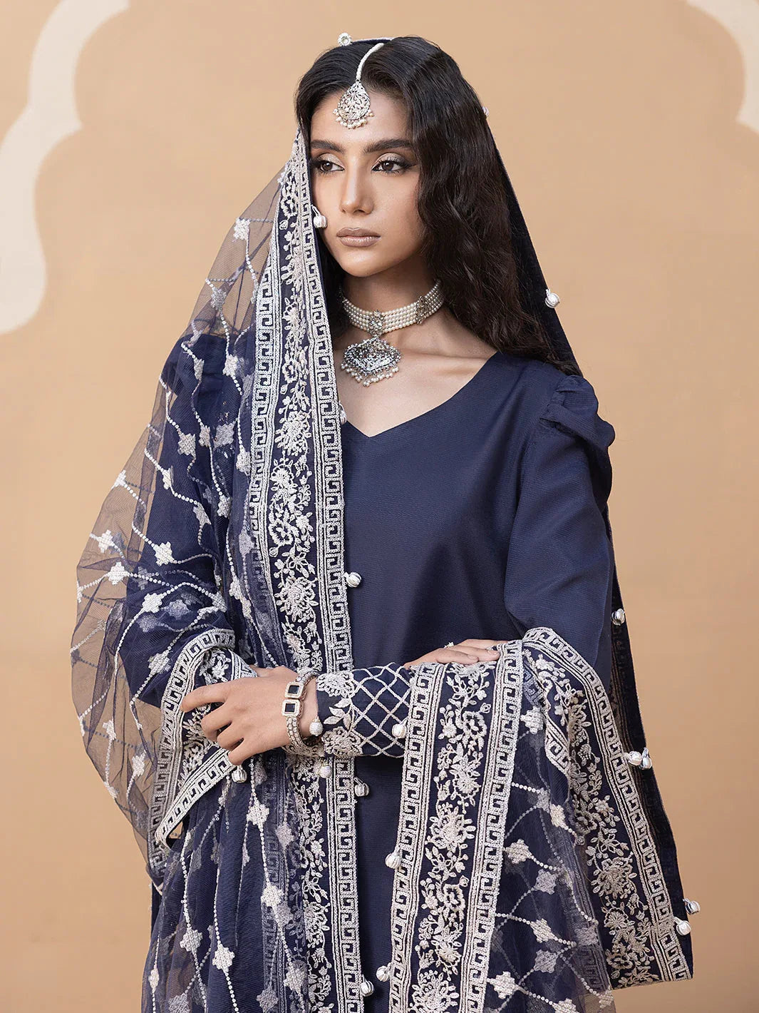 Hem Stitch | Raw Silk Edit 25 | Khayal - Aqsa Fabrics