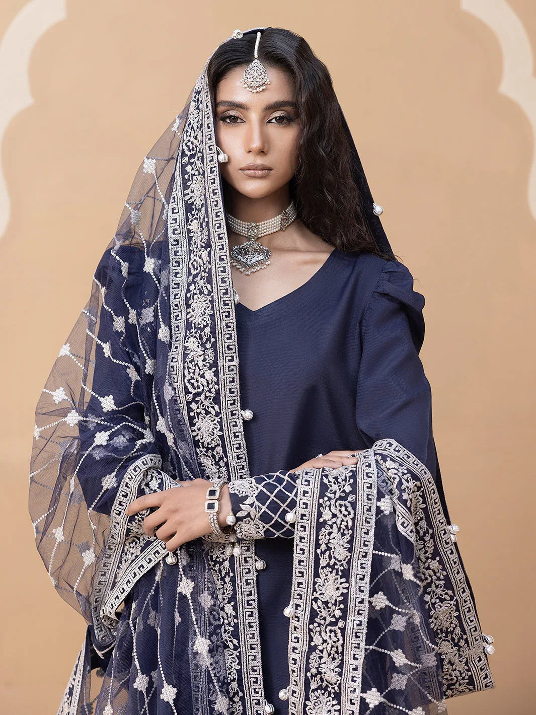Hem Stitch | Raw Silk Edit 25 | Khayal - Aqsa Fabrics