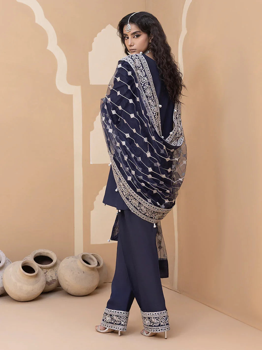 Hem Stitch | Raw Silk Edit 25 | Khayal - Aqsa Fabrics