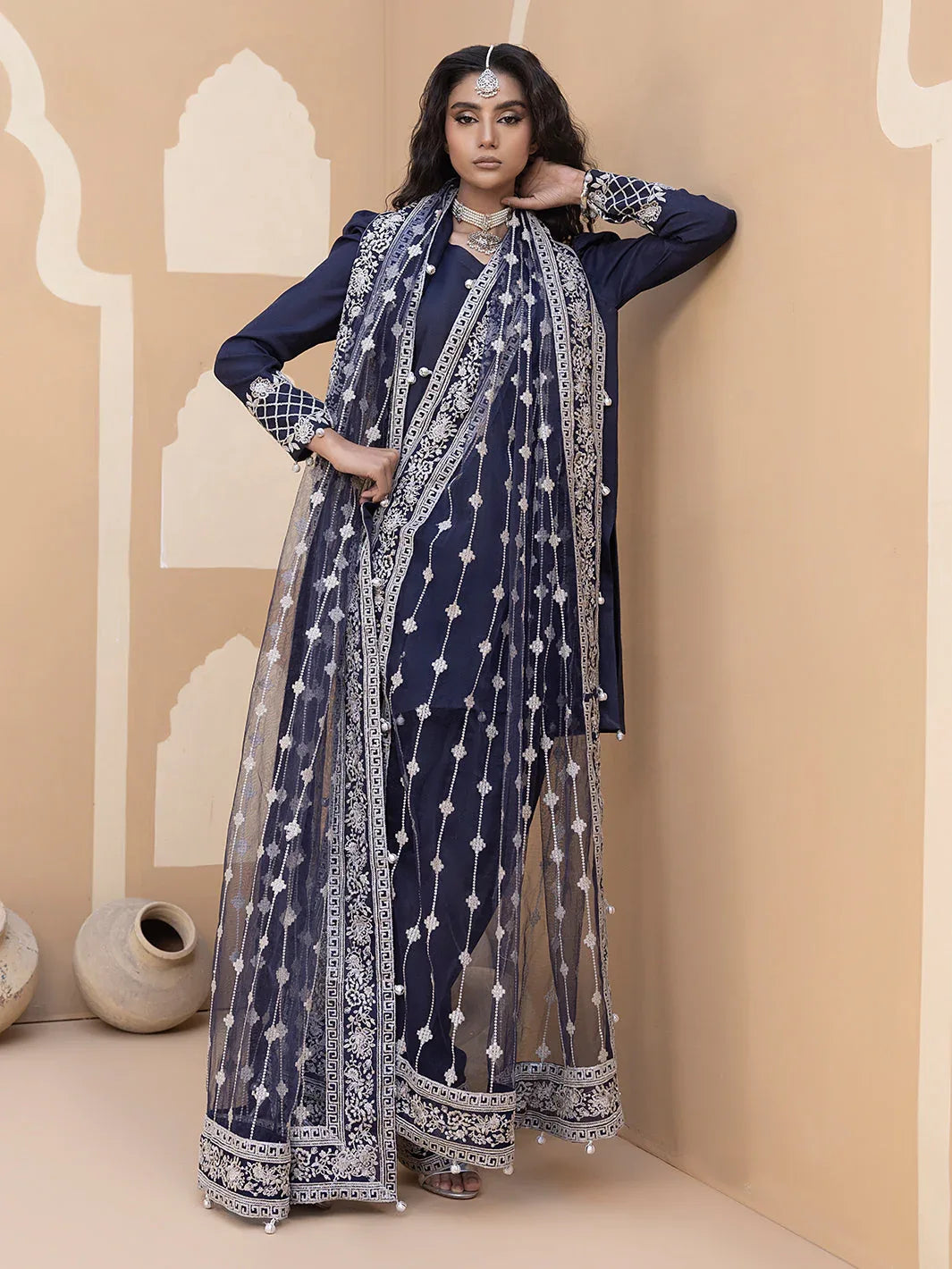 Hem Stitch | Raw Silk Edit 25 | Khayal - Aqsa Fabrics