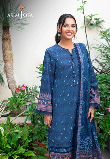 Asim Jofa | Prints Drop 2 | AJUUB-37 - Aqsa Fabrics