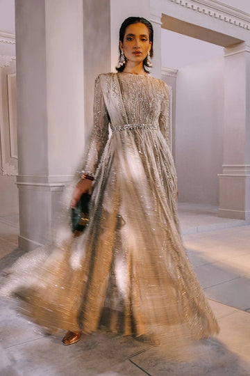Elan | Demi Couture Onirique | LUISANTE D'OR (EP-20856) - Aqsa Fabrics