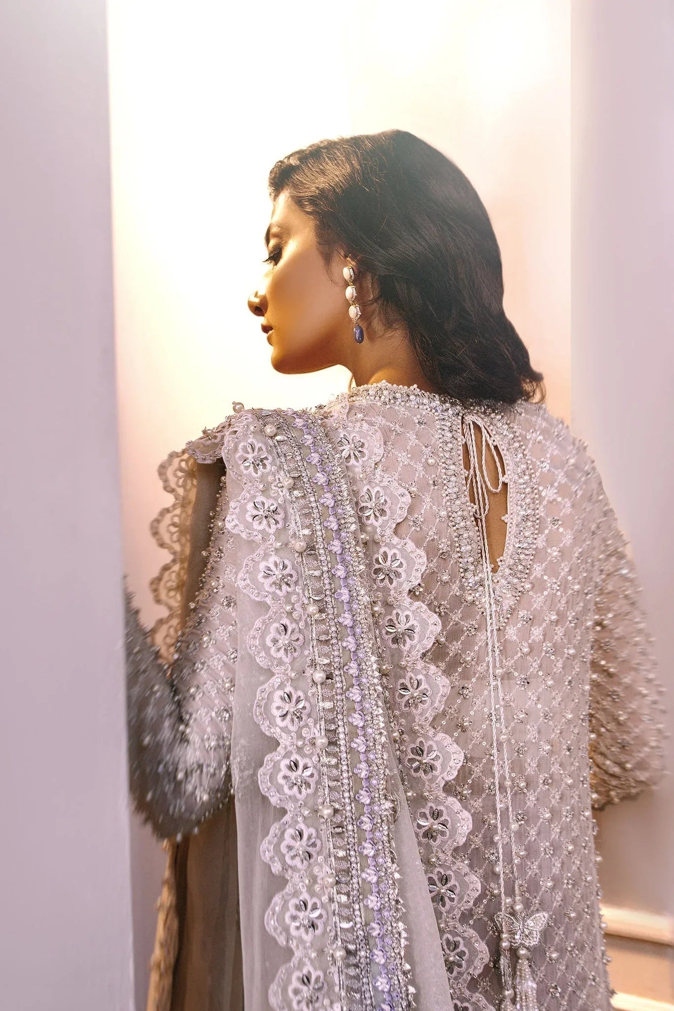 Elan | Demi Couture Onirique | PERLE DÉLICATE  (EP-20181) - Aqsa Fabrics