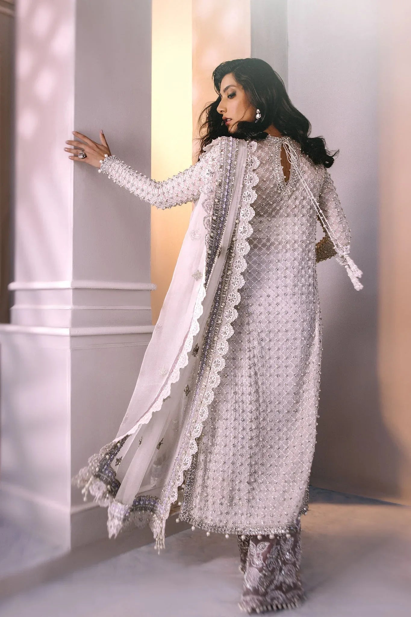 Elan | Demi Couture Onirique | PERLE DÉLICATE  (EP-20181) - Aqsa Fabrics