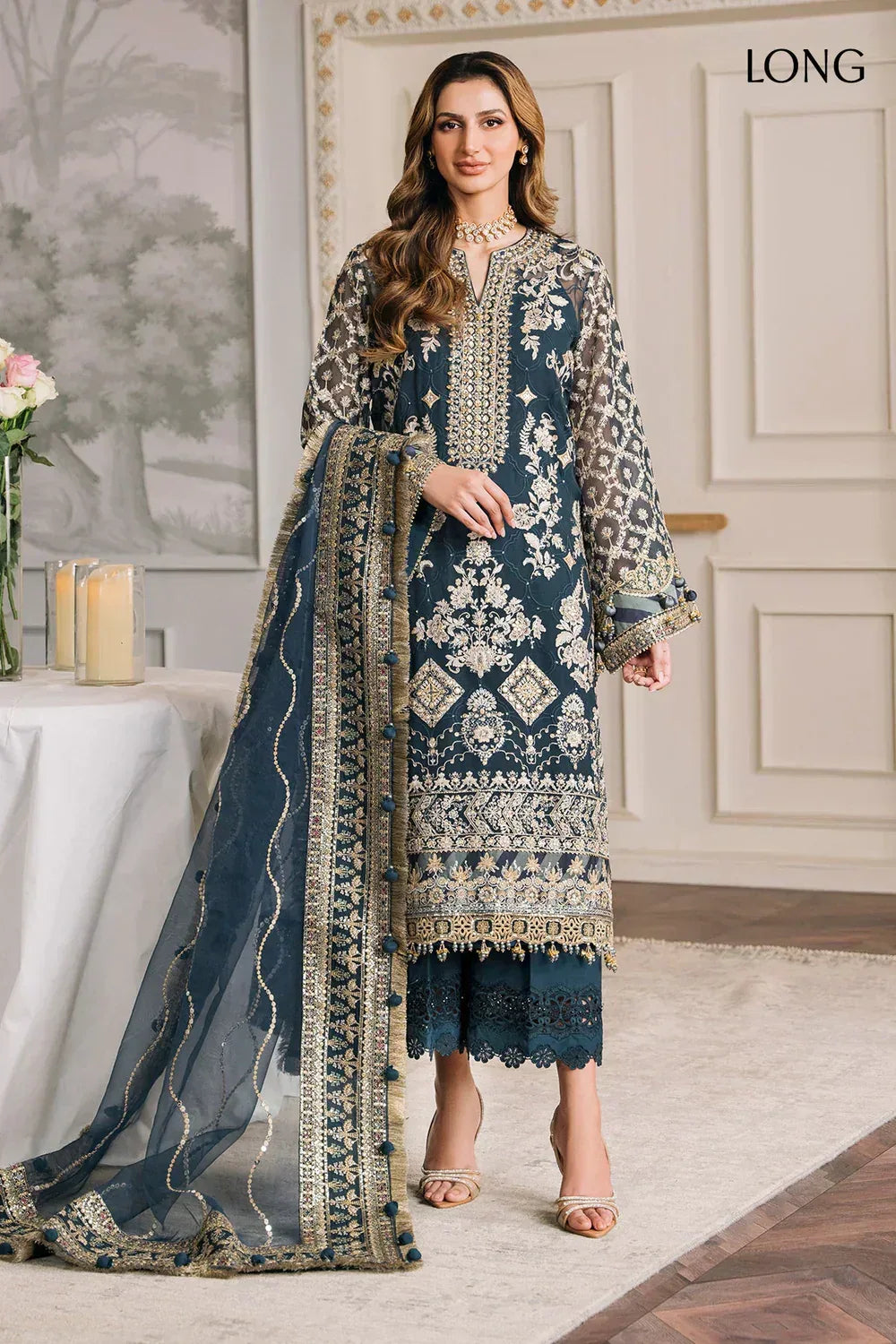 Baroque | Chantelle Embroidered Collection | CH12-01 - Aqsa Fabrics