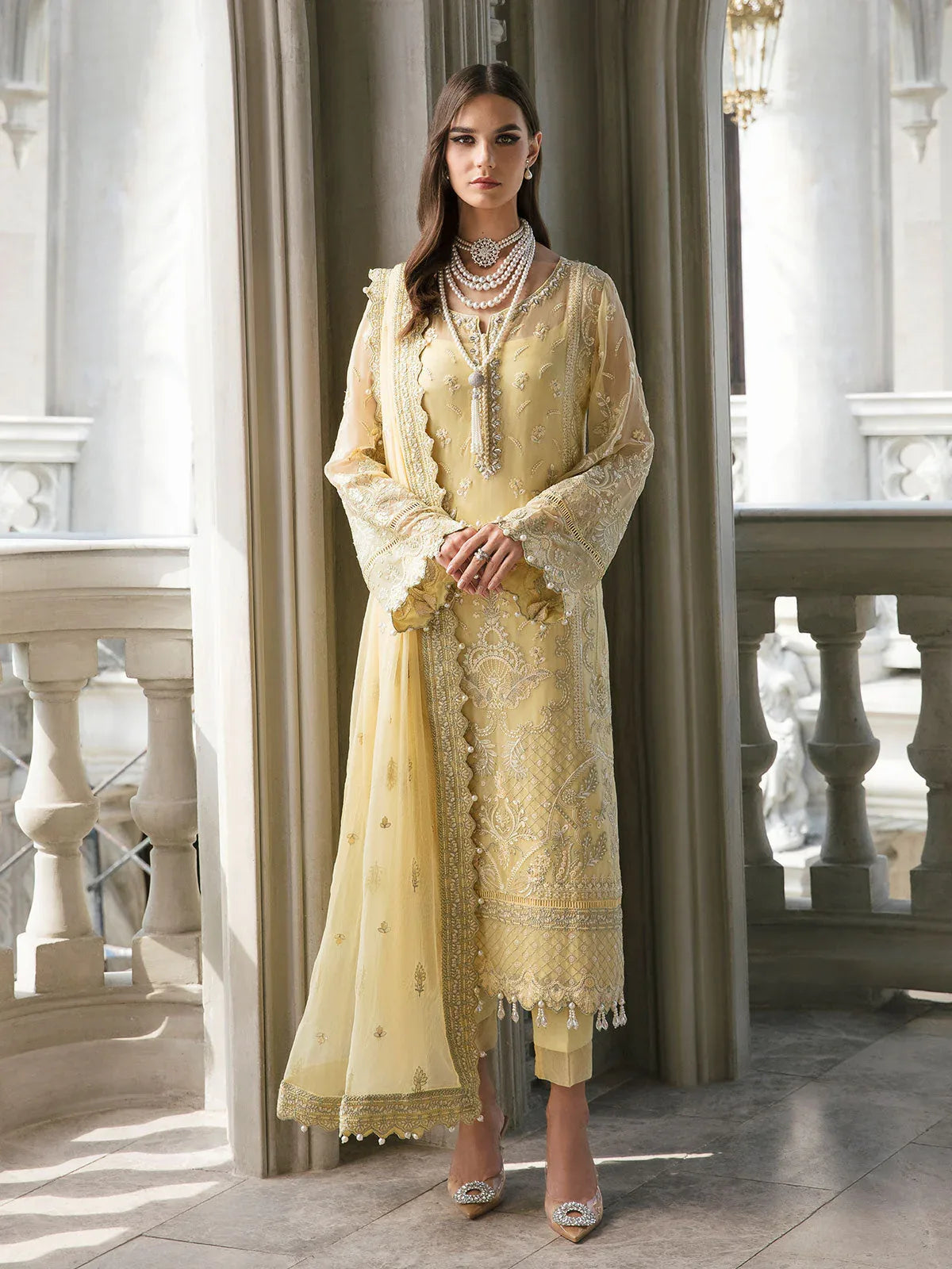 Gulaal | Embroidered Chiffon | SAHAR 04 - Aqsa Fabrics