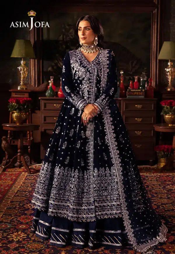 Asim Jofa | Makhmal Wedding Velvet 23 | AJMM-04 - Aqsa Fabrics