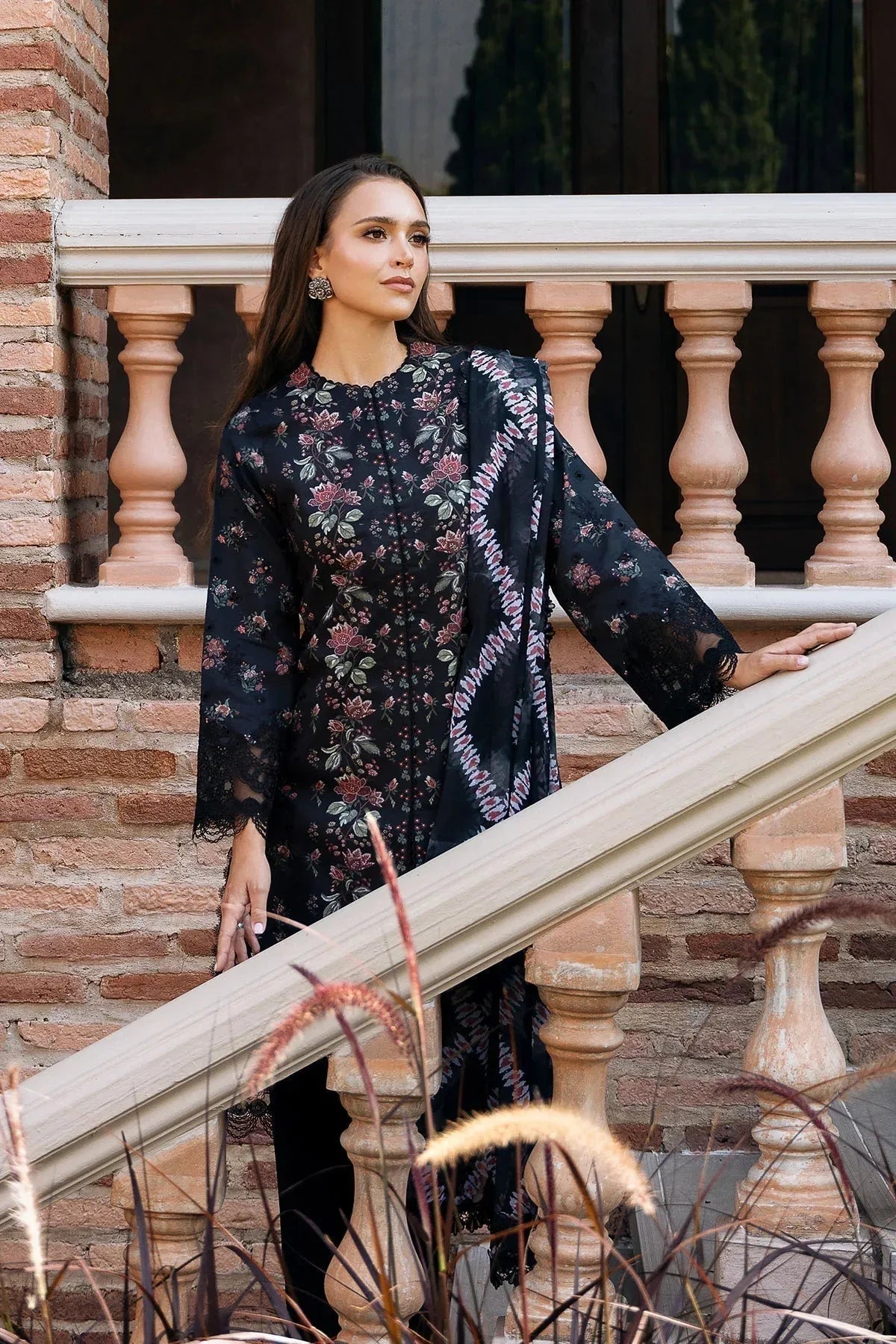Afrozeh | Damask The Holiday Edit '25 - Lawn | Lorien A - Aqsa Fabrics