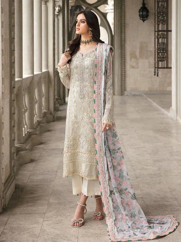 Gulaal | Embroidered Chiffon | CEMILE 03 - Aqsa Fabrics