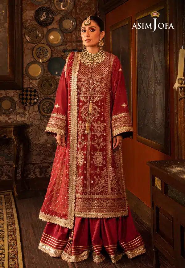 Asim Jofa | Makhmal Wedding Velvet 23 | AJMM-10 - Aqsa Fabrics
