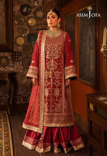Asim Jofa | Makhmal Wedding Velvet 23 | AJMM-10 - Aqsa Fabrics