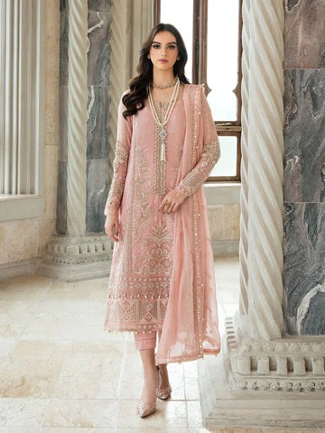 Gulaal | Embroidered Chiffon 23 | ISABELLA 01 - Aqsa Fabrics