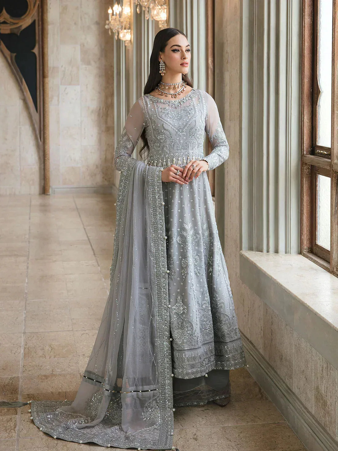 Gulaal | Embroidered Chiffon 23 | ARWA 06 - Aqsa Fabrics
