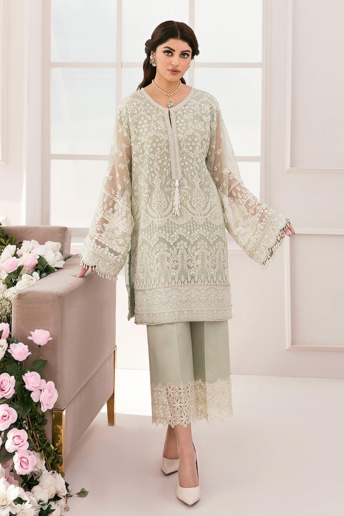 EMBROIDERED CHIFFON CH11-01 STITCHED