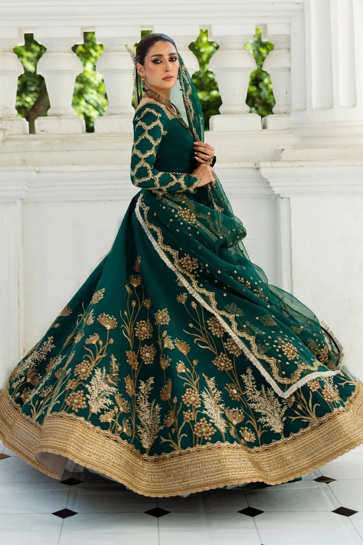 Erum Khan | Jahan Wedding 25 | Evergreen - Aqsa Fabrics