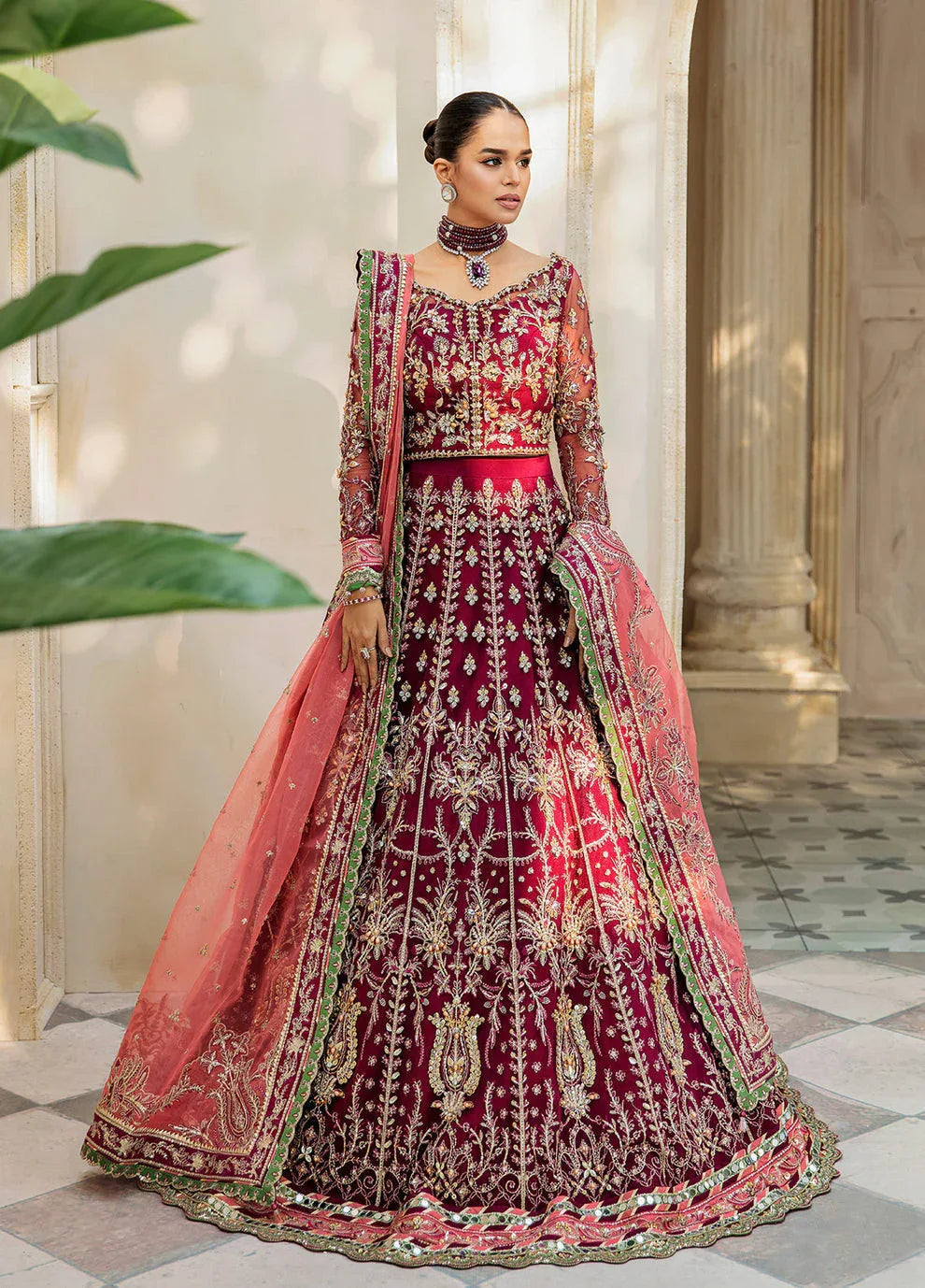 Gulaal | Wedding Formals | Ashmiza GL-WS-23V1-36 - Aqsa Fabrics