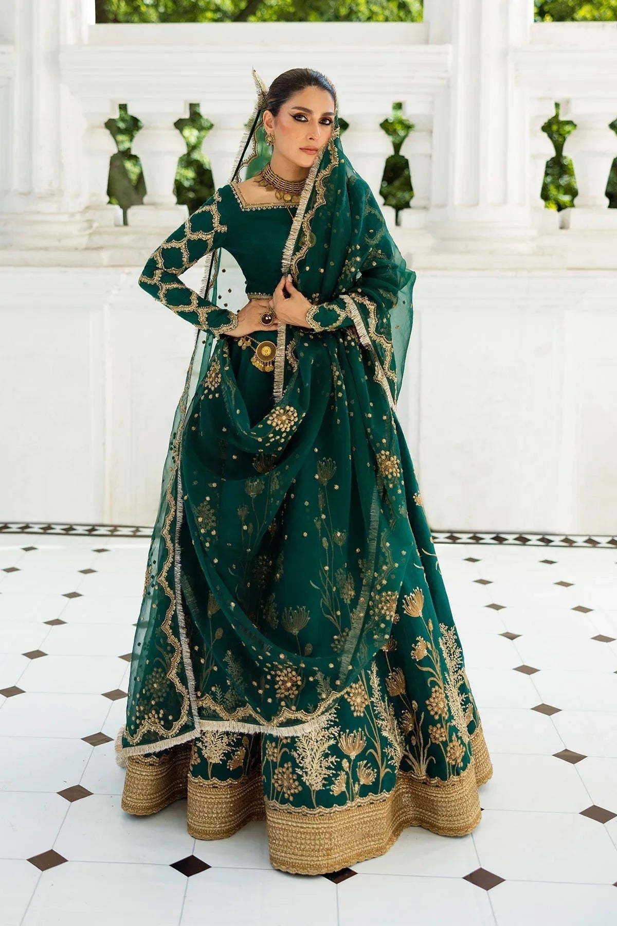 Erum Khan | Jahan Wedding 25 | Evergreen - Aqsa Fabrics