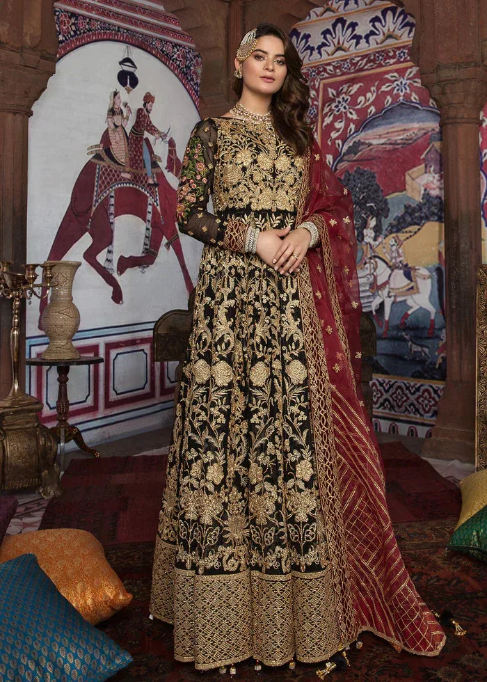 AKBAR ASLAM - MAJESTIC MIDNIGHT - Aqsa Fabrics
