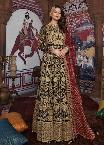 AKBAR ASLAM - MAJESTIC MIDNIGHT - Aqsa Fabrics