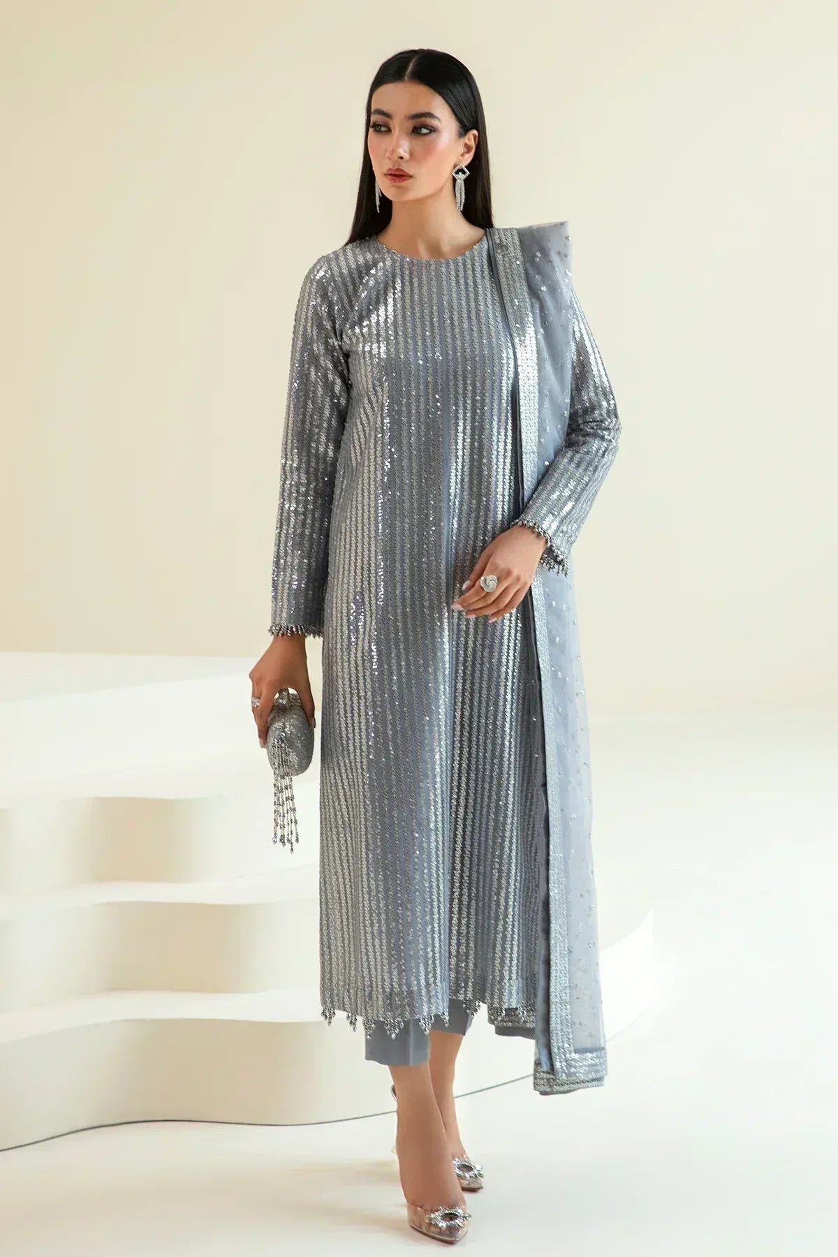 Baroque | Formals Collection | UF-383 - Aqsa Fabrics