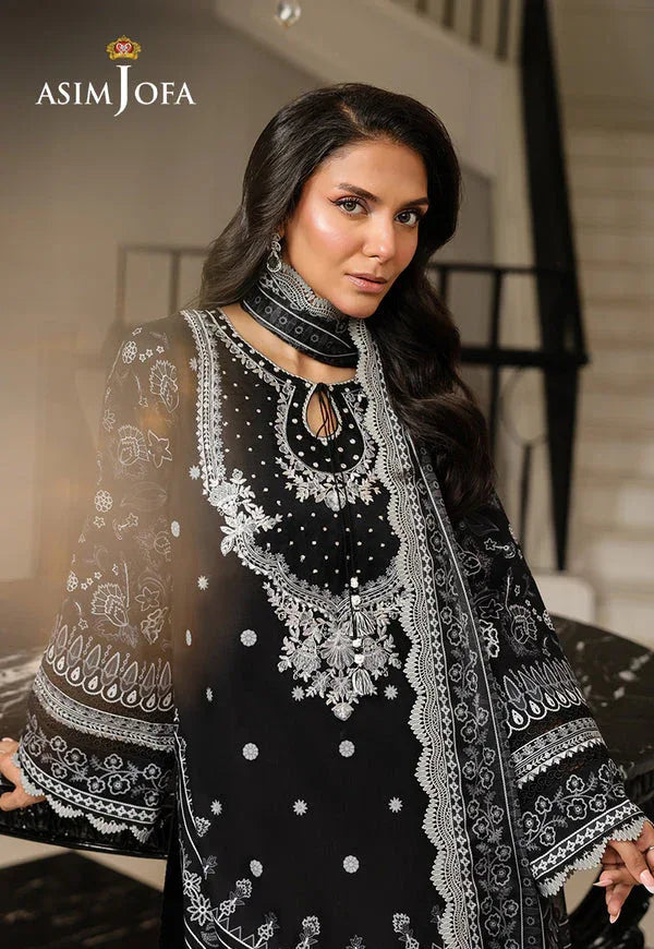 Asim Jofa | Summer Rhapsody |  AJMCH-06 EMBROIDERED LAWN - Aqsa Fabrics