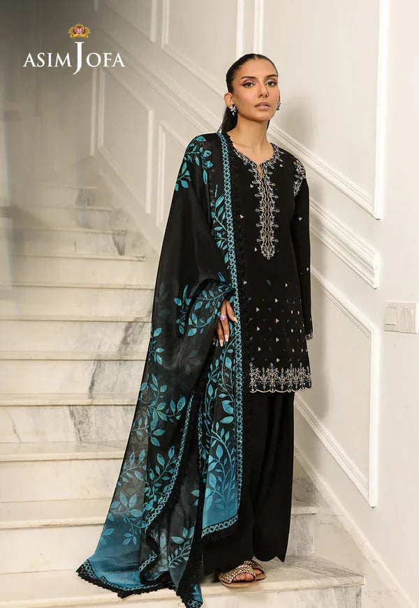 Asim Jofa | Summer Rhapsody | AJMCH-01 EMBROIDERED CAMBRIC - Aqsa Fabrics