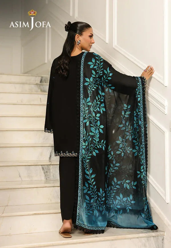 Asim Jofa | Summer Rhapsody | AJMCH-01 EMBROIDERED CAMBRIC - Aqsa Fabrics