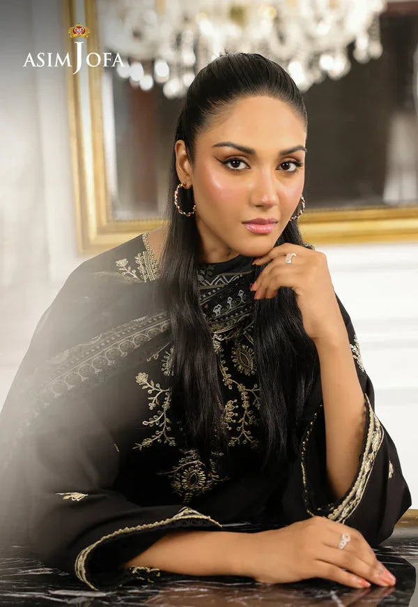 Asim Jofa | Summer Rhapsody | AJMCH-09 EMBROIDERED CAMBRIC - Aqsa Fabrics