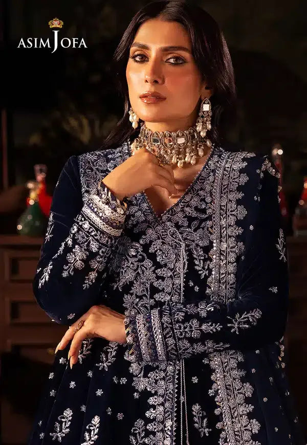Asim Jofa | Makhmal Wedding Velvet 23 | AJMM-04 - Aqsa Fabrics