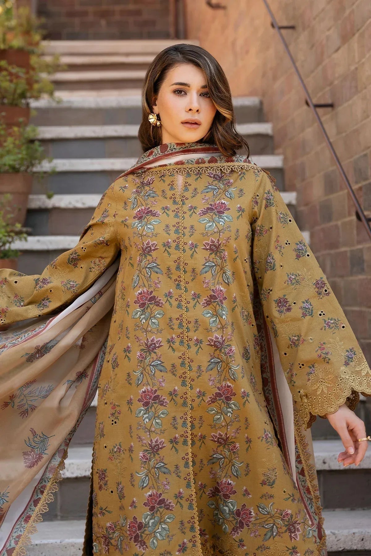 Afrozeh | Damask The Holiday Edit '25 - Lawn | Lorien B - Aqsa Fabrics