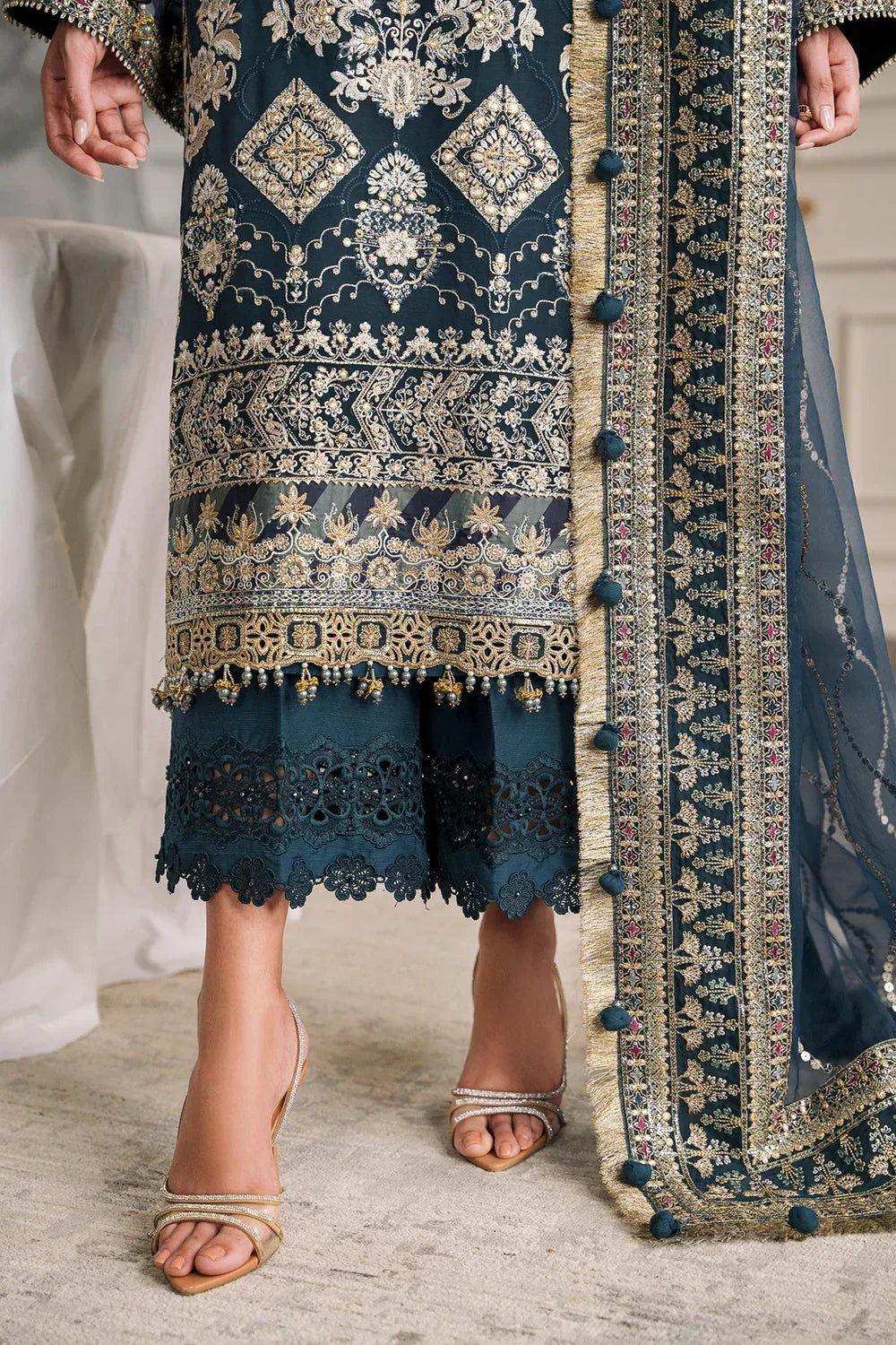 Baroque | Chantelle Embroidered Collection | CH12-01 - Aqsa Fabrics