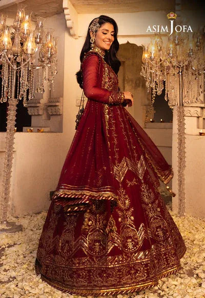 Asim Jofa | Shehnai Festive Collection | AJSH-16 - Aqsa Fabrics