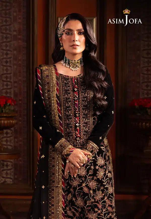 Asim Jofa | Makhmal Wedding Velvet 23 | AJMM-08 - Aqsa Fabrics