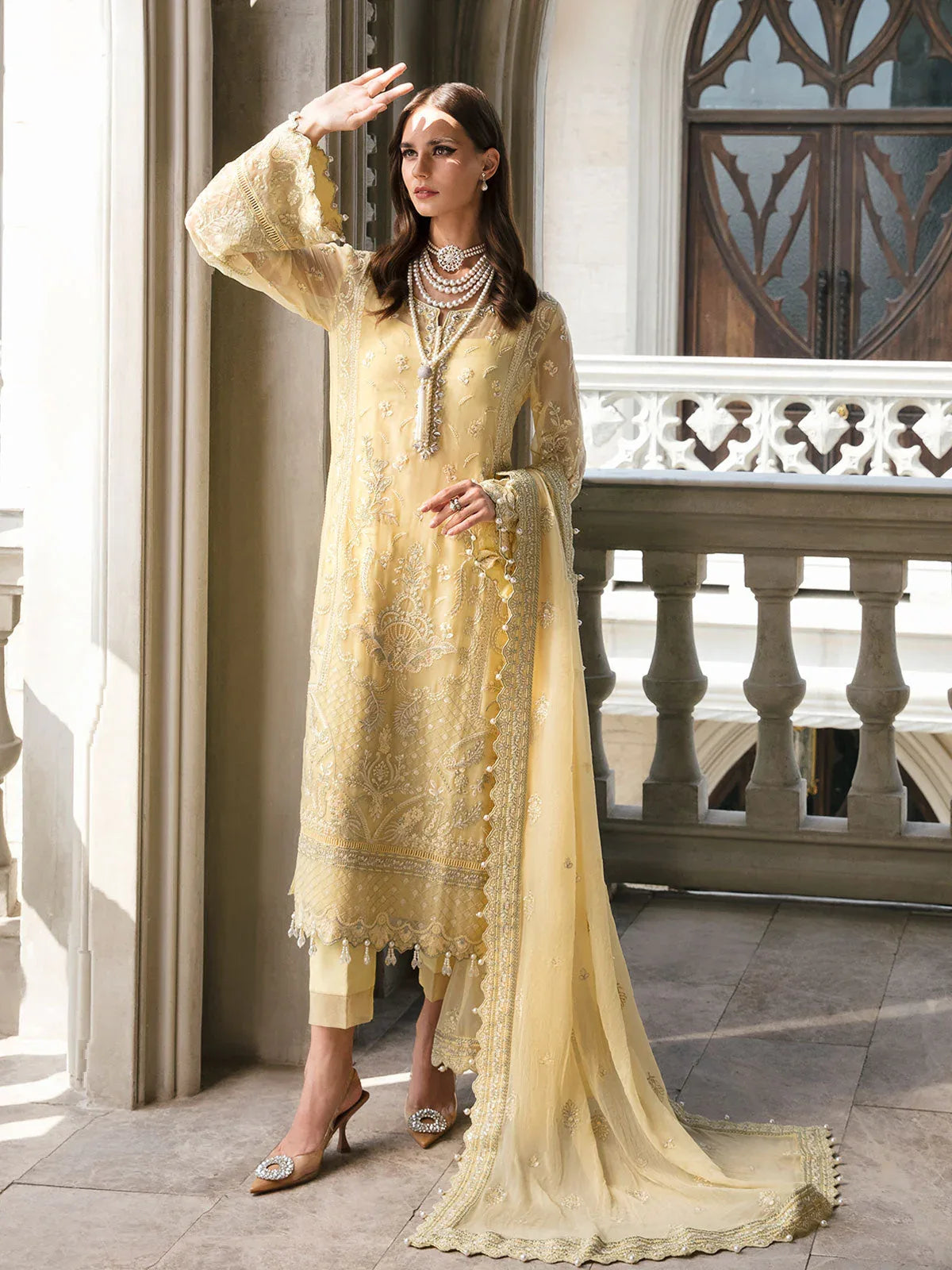 Gulaal | Embroidered Chiffon | SAHAR 04 - Aqsa Fabrics