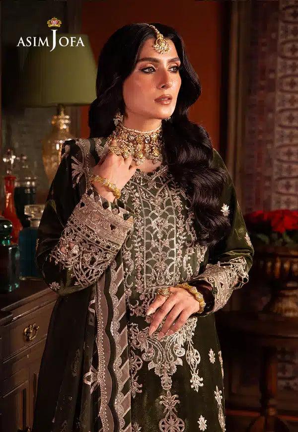 Asim Jofa | Makhmal Wedding Velvet 23 | AJMM-05 - Aqsa Fabrics
