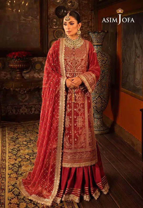 Asim Jofa | Makhmal Wedding Velvet 23 | AJMM-10 - Aqsa Fabrics