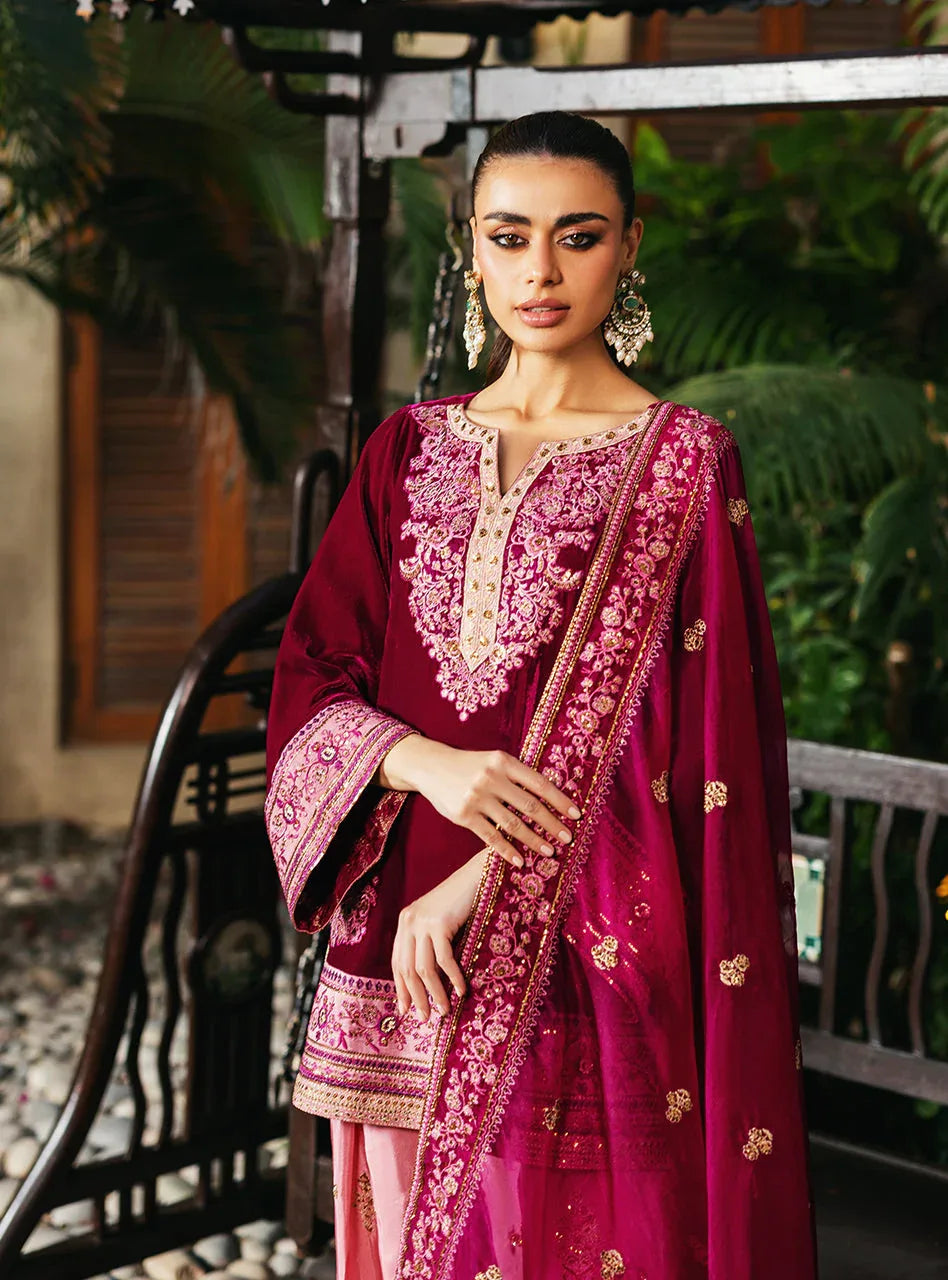 Zainab Chottani | Velvet 25 | Rubi - Aqsa Fabrics