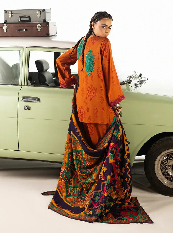 Zainab Chottani | Winter Shawl 25 | Suniva - D3 - Aqsa Fabrics