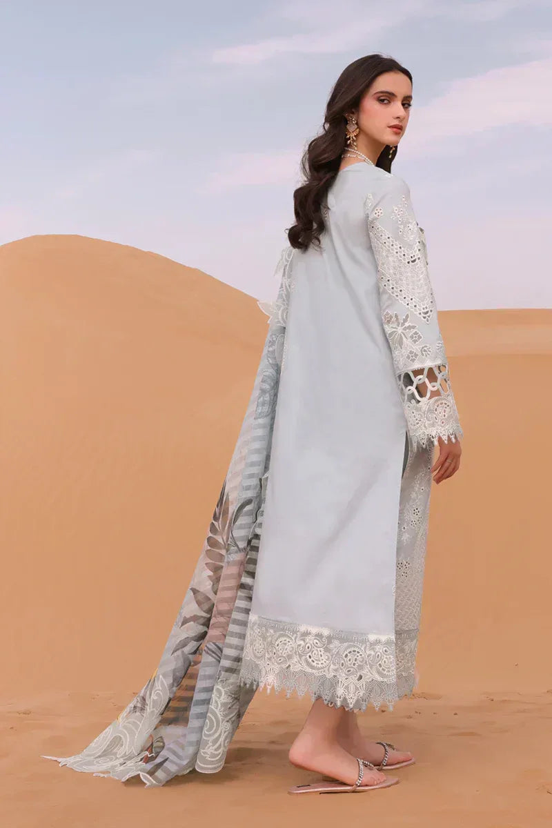 Qalamkar | Chikankari Eid Edit 24 | KM-06 APOLLINE - Aqsa Fabrics