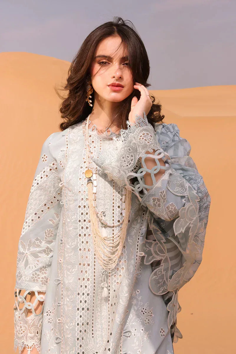 Qalamkar | Chikankari Eid Edit 24 | KM-06 APOLLINE - Aqsa Fabrics