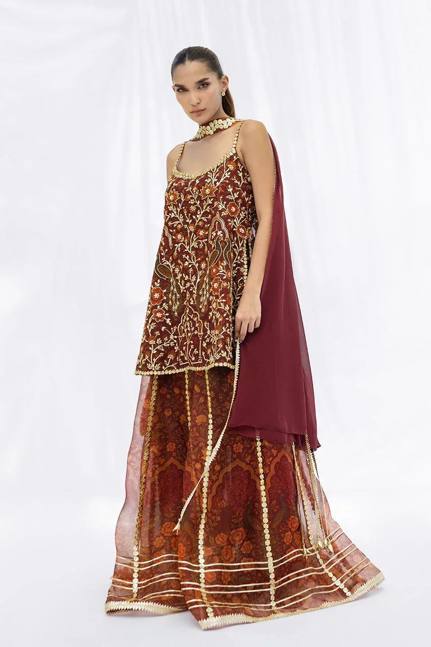 Sania Maskatiya | Fall Festive Glimmer | Tanira - Aqsa Fabrics
